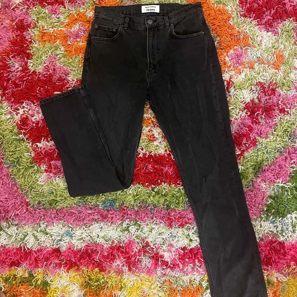 Reformation black jeans